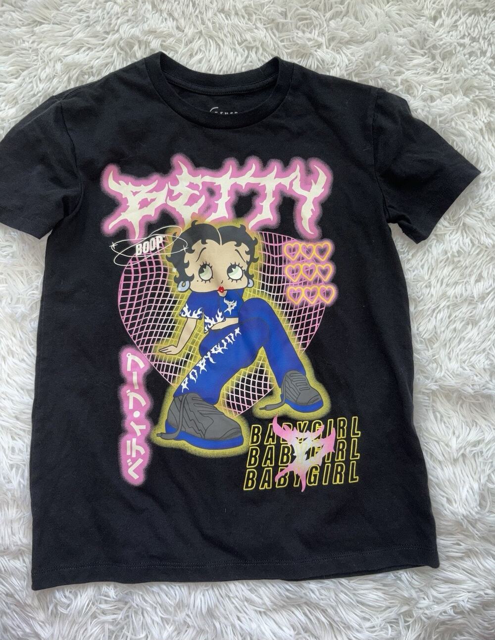 Fleisher Betty Boop “Baby Girl” Adult XXS Design Tee. Cute, Fun